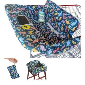 Colorful Dinosaur Shopping Cart Cover